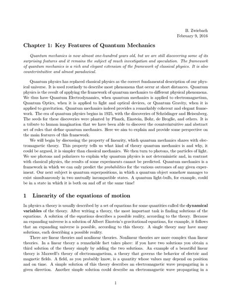 Quantum Physics I, Lecture Note 4 .